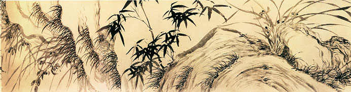 有关梅兰竹菊的中国国画作品,国画梅兰竹菊