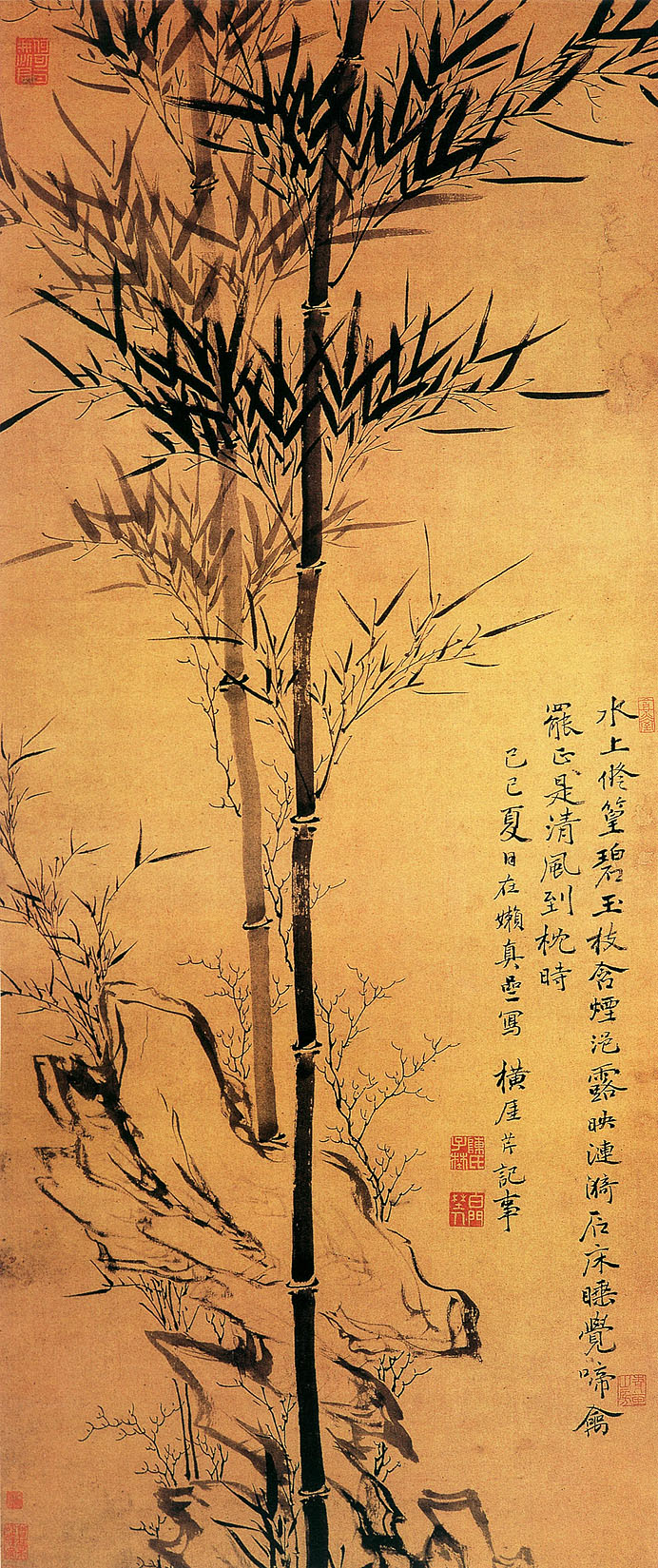 有关梅兰竹菊的中国国画作品,国画梅兰竹菊