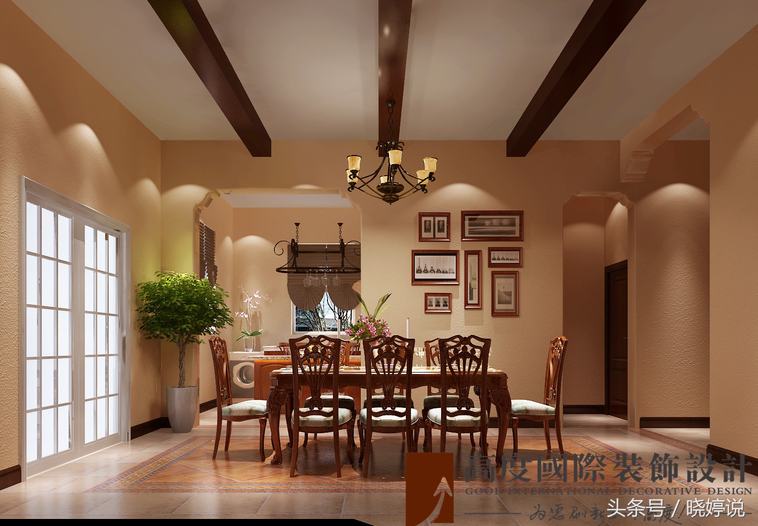 曲江紫汀苑280平托斯卡纳风，乡村的，简朴的，更是优雅的