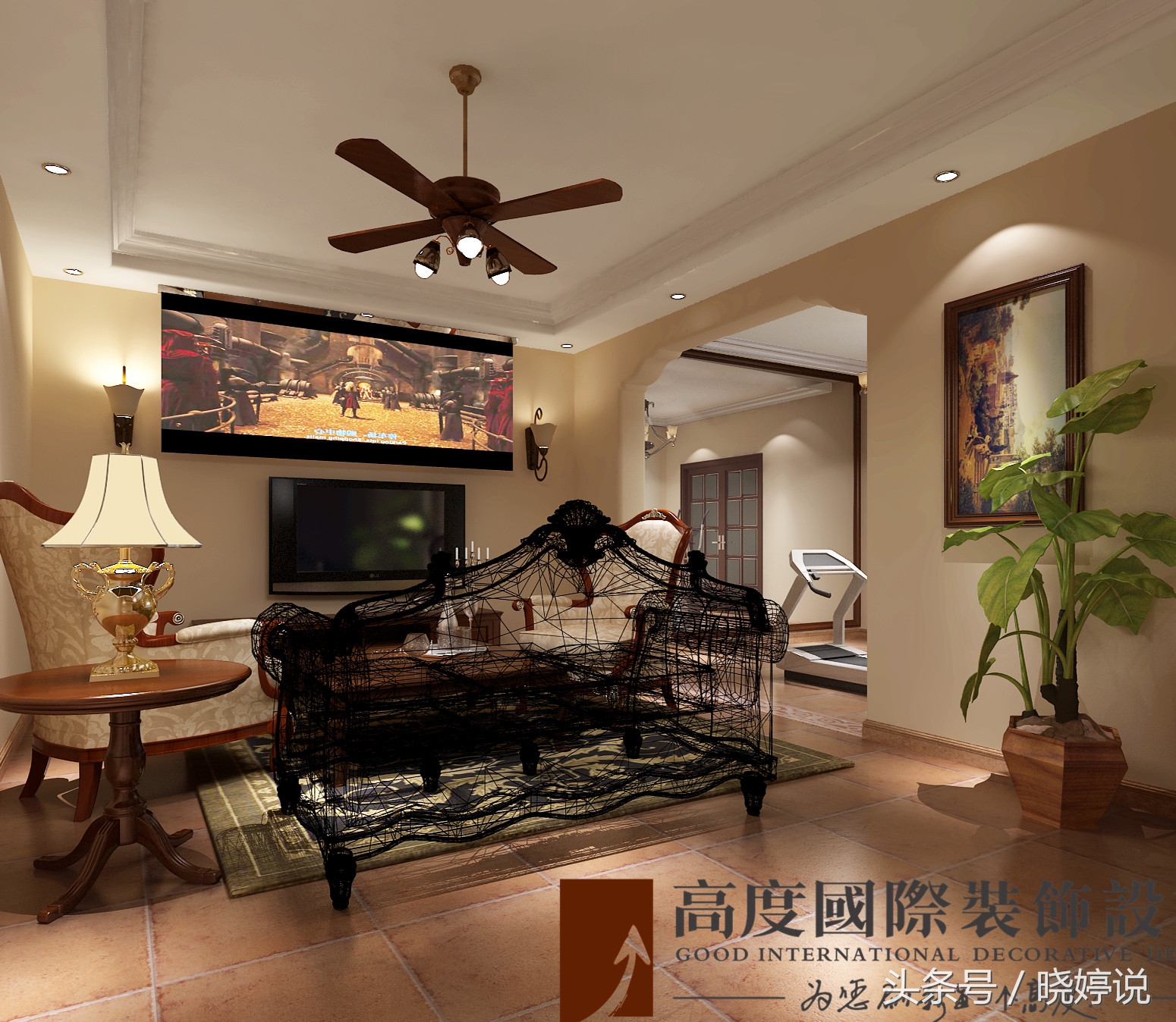 曲江紫汀苑280平托斯卡纳风，乡村的，简朴的，更是优雅的