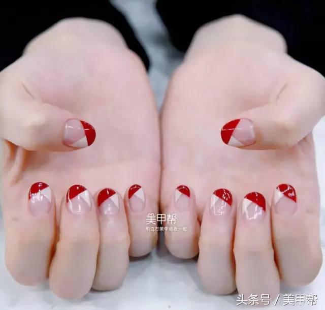 指甲特别短小能做美甲嘛,2019美甲短小甲款式