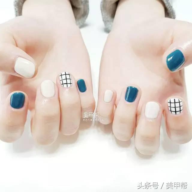 指甲特别短小能做美甲嘛,2019美甲短小甲款式