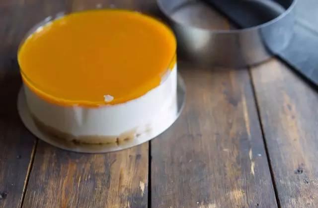 芒果慕斯蛋糕不用吉利丁和奶油,芒果慕斯蛋糕做法8寸用吉利丁粉