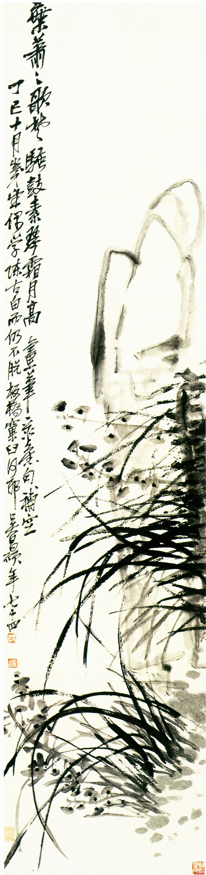 有关梅兰竹菊的中国国画作品,国画梅兰竹菊