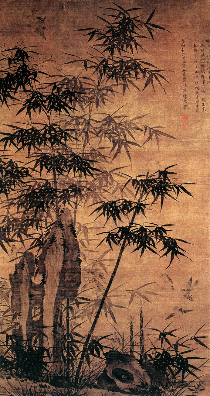 有关梅兰竹菊的中国国画作品,国画梅兰竹菊