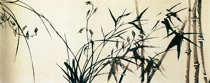 有关梅兰竹菊的中国国画作品,国画梅兰竹菊