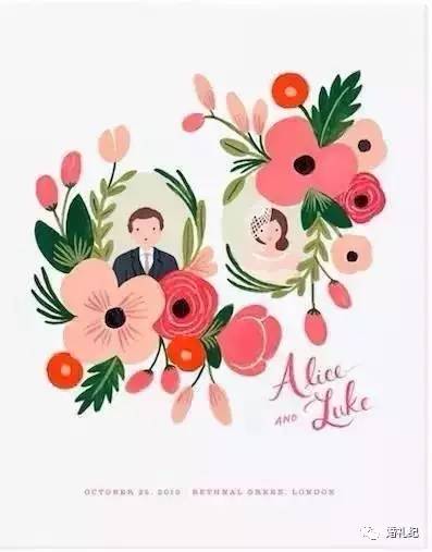 西方的婚礼请柬,美国婚礼网上请柬