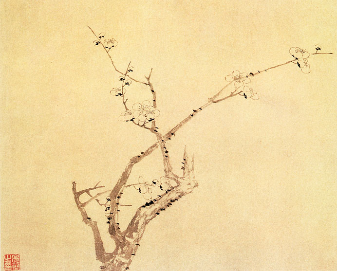 有关梅兰竹菊的中国国画作品,国画梅兰竹菊