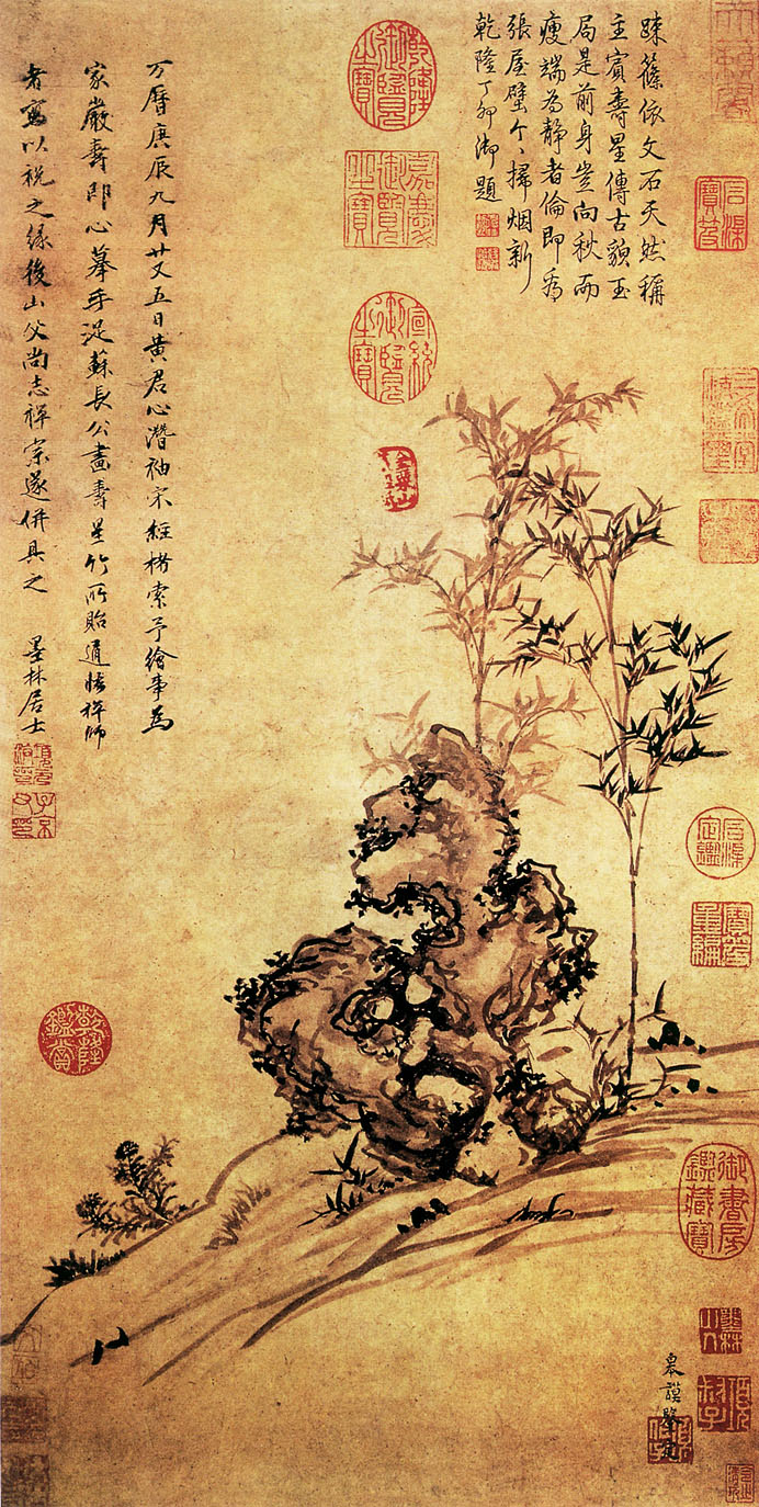 有关梅兰竹菊的中国国画作品,国画梅兰竹菊