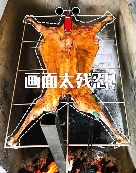 单手撕烤全羊,徒手吃烤全羊完整视频
