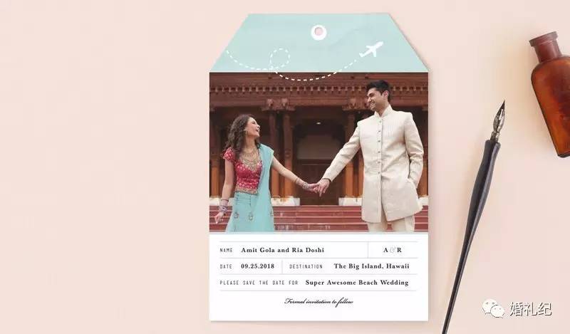 西方的婚礼请柬,美国婚礼网上请柬