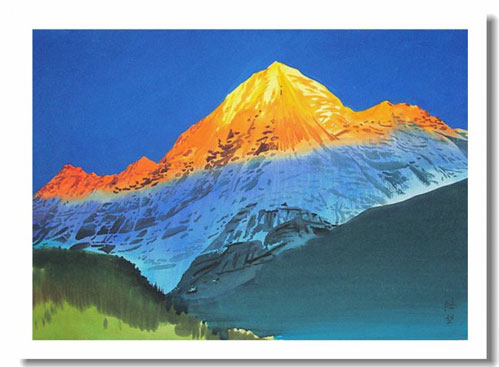 天天漫画网：实力派画家王培堃《水彩风景画---广西八景之滨》