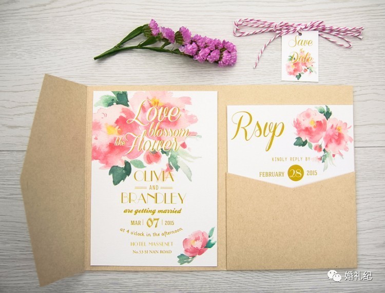 西方的婚礼请柬,美国婚礼网上请柬