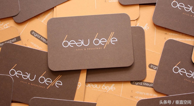 高档名片纸100种,100张惊艳的名片正反面