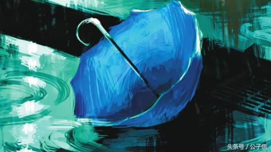 打红伞的姑娘图片,打着蓝色雨伞的女孩