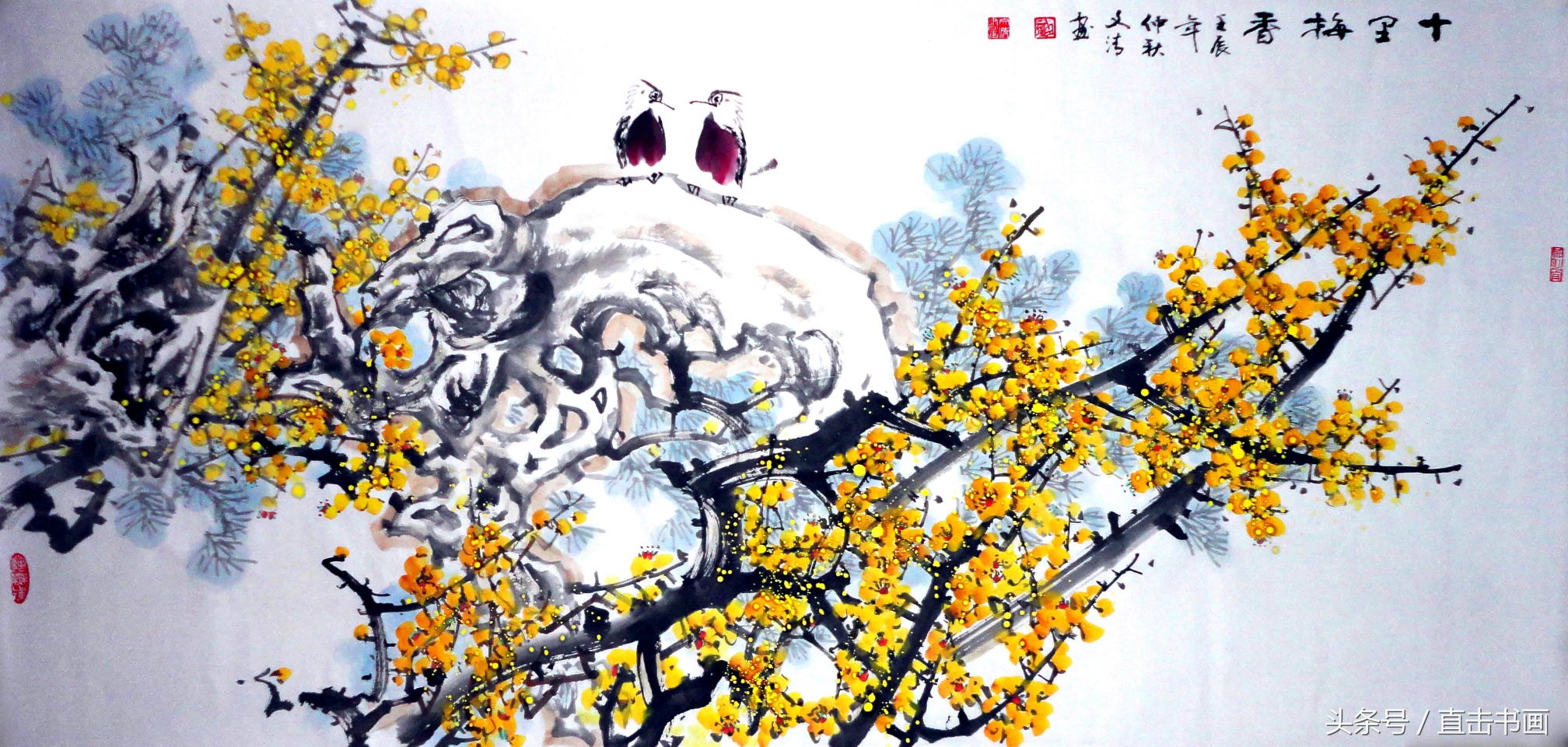 当代花鸟画名家刘文生作品,刘露的花鸟画欣赏