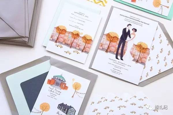 西方的婚礼请柬,美国婚礼网上请柬