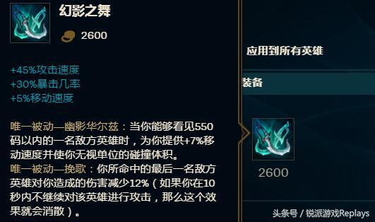 打野典韦6神装后换哪个装备,英雄联盟后期神装