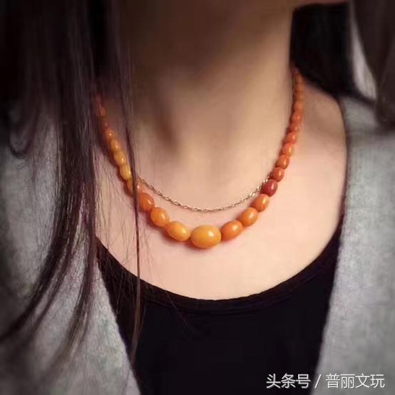 文玩男款锁骨链都用多大珠,文玩锁骨链什么颜色的绳子