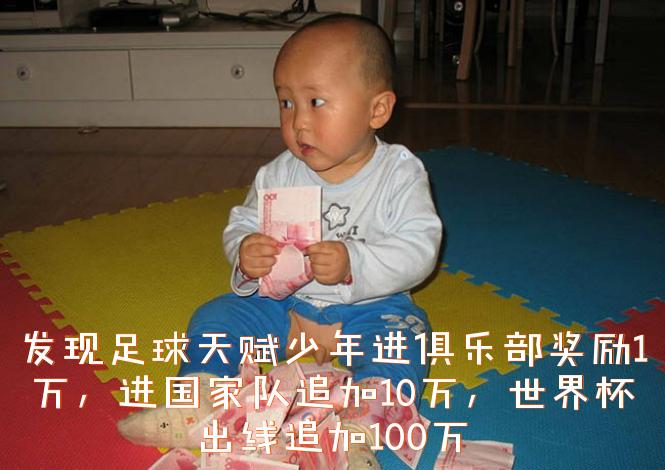 拯救国足方案出炉:全国每月发960万个足球,每平方公里一个