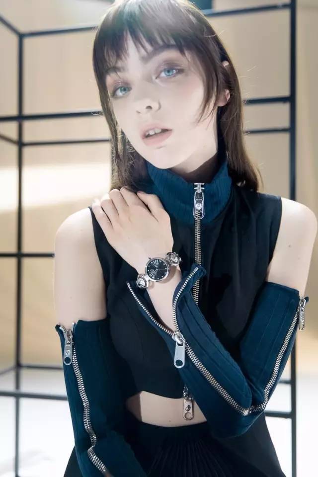 范思哲versacegeo自动腕表,范思哲versace机械金色手表