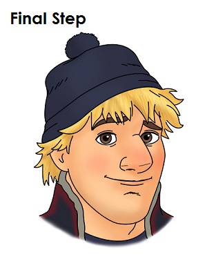 学会如何画克里斯托夫，戴着帽子的哥哥