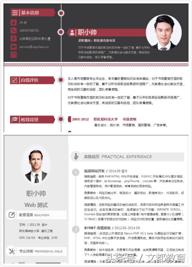 请举例在hr眼中优秀的简历模板,hr应届生英文简历模板