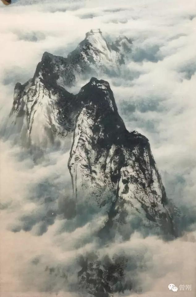 曾刚山水教学第一讲,临摹曾刚老师彩墨山水