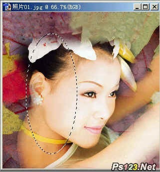 ps一张图片怎么虚化其中一个区域,ps图片上部分虚化边缘融入背景