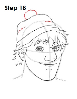 学会如何画克里斯托夫，戴着帽子的哥哥