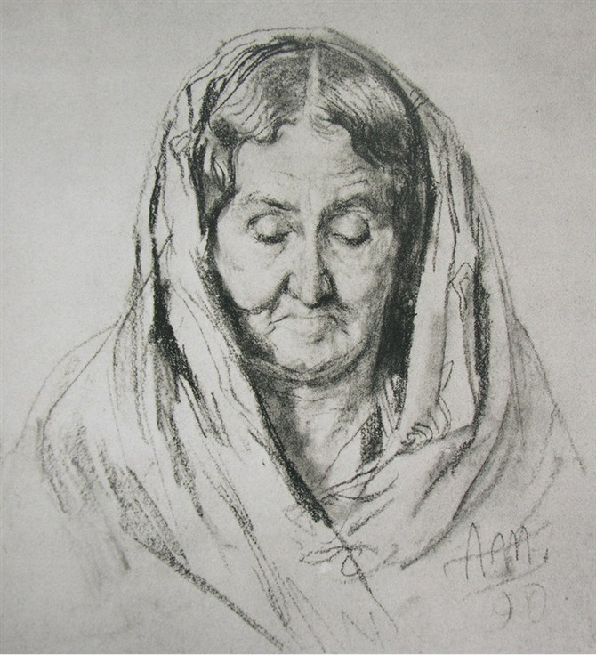阿尔道夫门采尔素描作品赏析,素描大师门采尔速写