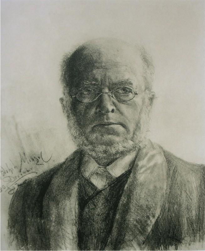 阿尔道夫门采尔素描作品赏析,素描大师门采尔速写