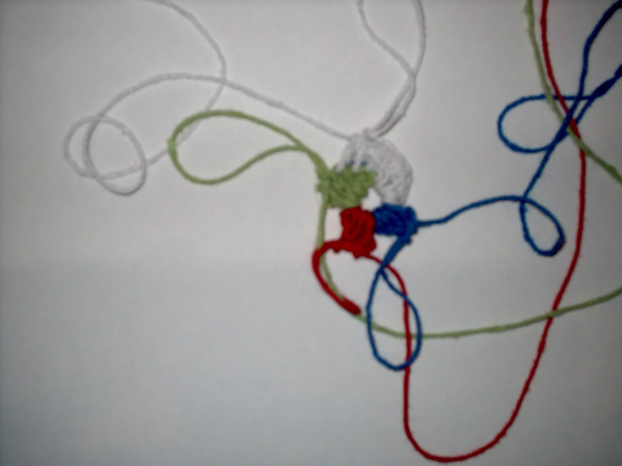 钩小鱼圆坐垫教程,钩小熊坐垫教程