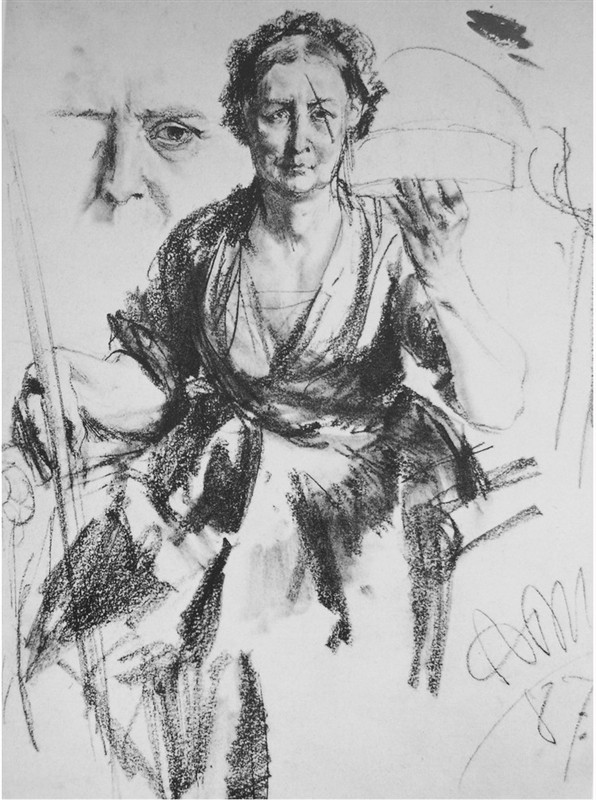 阿尔道夫门采尔素描作品赏析,素描大师门采尔速写