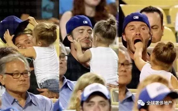 贝克汉姆：后盾情人还不够做最型潮爸女儿奴~｜美行加人20