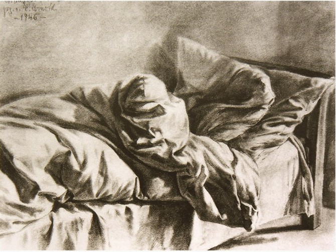 阿尔道夫门采尔素描作品赏析,素描大师门采尔速写