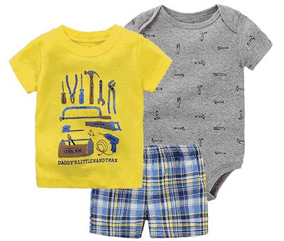 云宝宝的衣服,宝宝贴身打底套装夏季