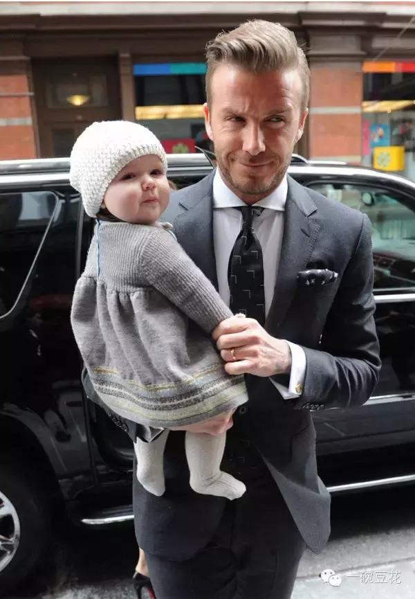 贝克汉姆：后盾情人还不够做最型潮爸女儿奴~｜美行加人20