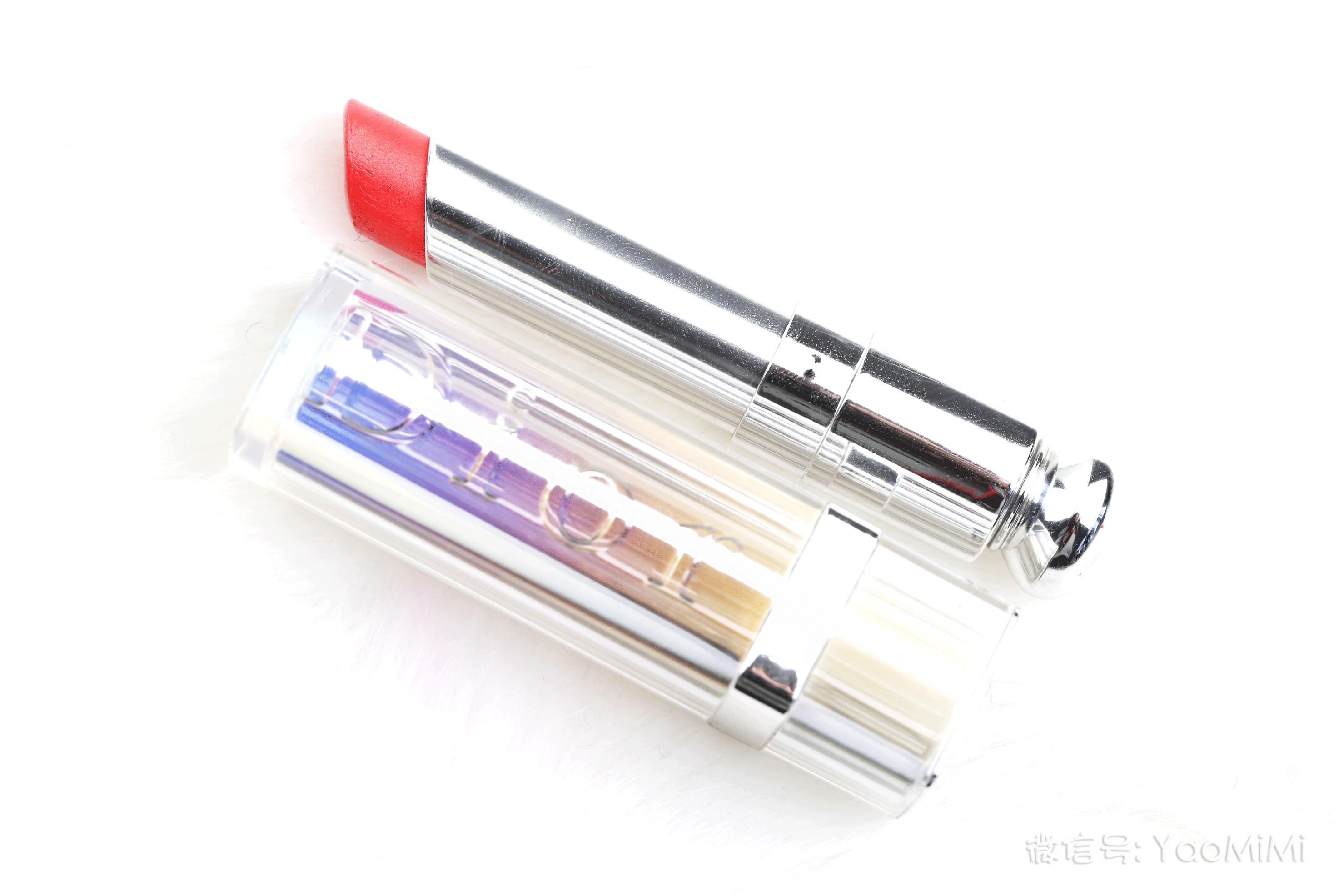 dior魅惑变色唇膏001粉色小样 (dior魅惑星耀唇膏银管口红740)