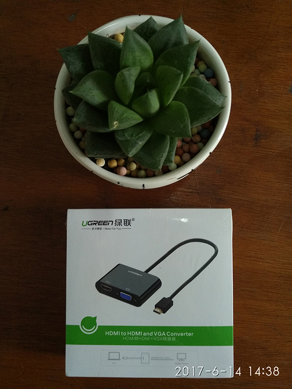 绿联hdmi转vga转换器高清转换头,vgahdmi转换器接口