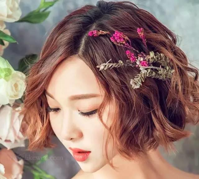 10款美萌短发新娘造型可爱又迷人,短发新娘造型应该如何打造