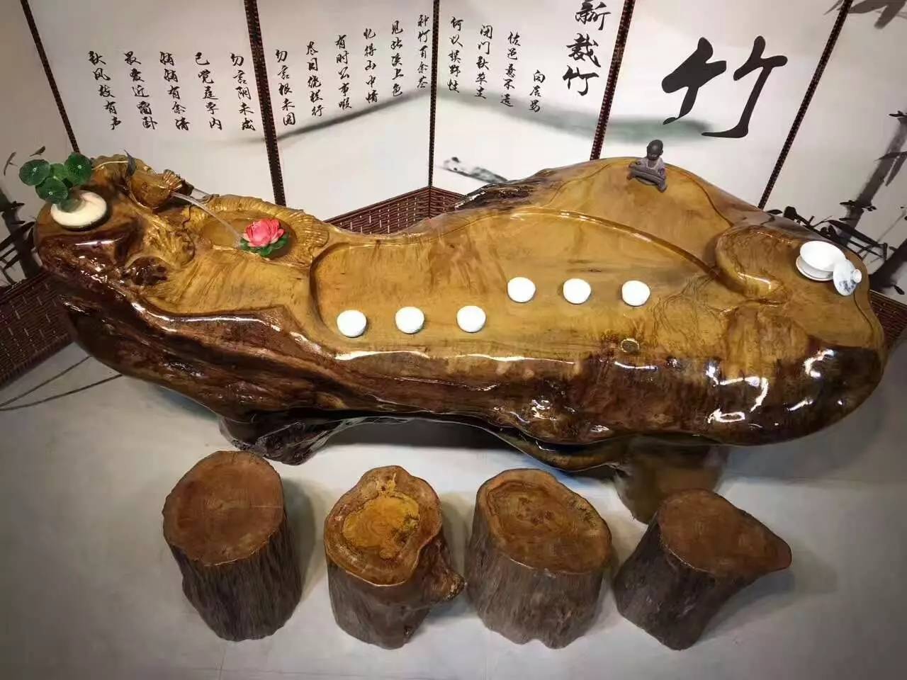 根雕茶几什么样子好看,根雕茶几什么材料最好