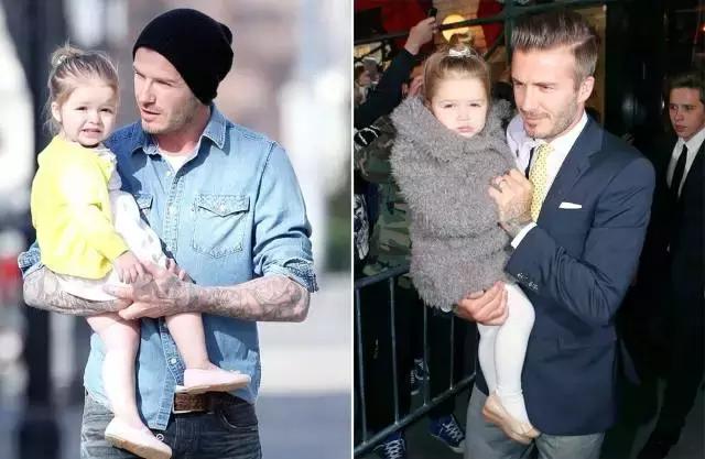 贝克汉姆：后盾情人还不够做最型潮爸女儿奴~｜美行加人20