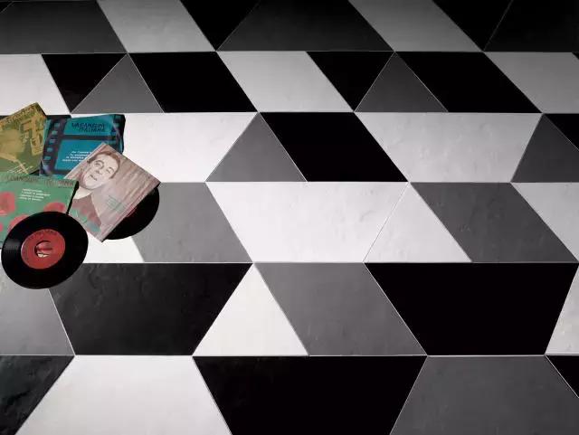 三角形地砖与多边形地砖,三角形瓷砖铺成的图形