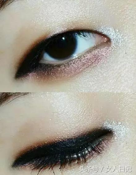 眼妆教程单眼皮肿眼泡如何画眼妆,单眼皮日常不画眼妆的眼妆画法