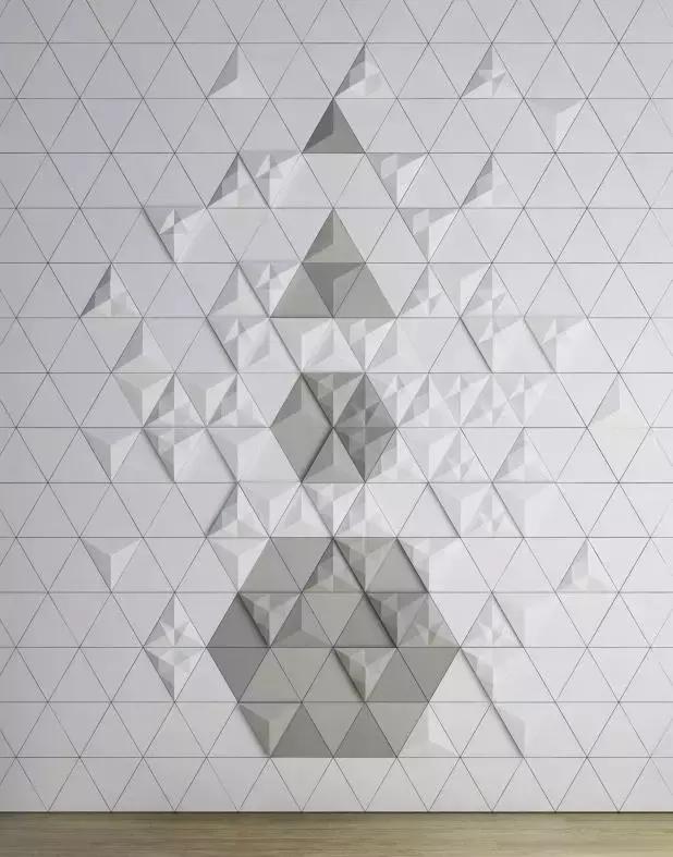 三角形地砖与多边形地砖,三角形瓷砖铺成的图形