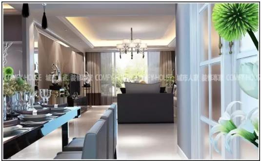 潍坊装修房子现代简约小户型,潍坊郡园90平装修