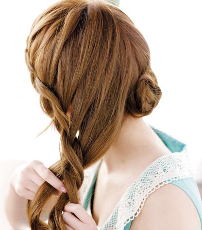 学生党编发日系ins风短发无刘海,刘海编发发型简单又好看图片