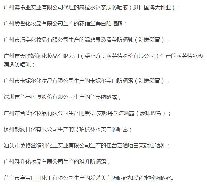 嘿闻哦!这些大牌防晒乳不合格!难道南宁妹注定要在暗中保护别人?