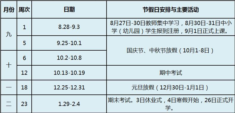 江阴中小学暑假时间,今年江阴小学放寒假什么时候